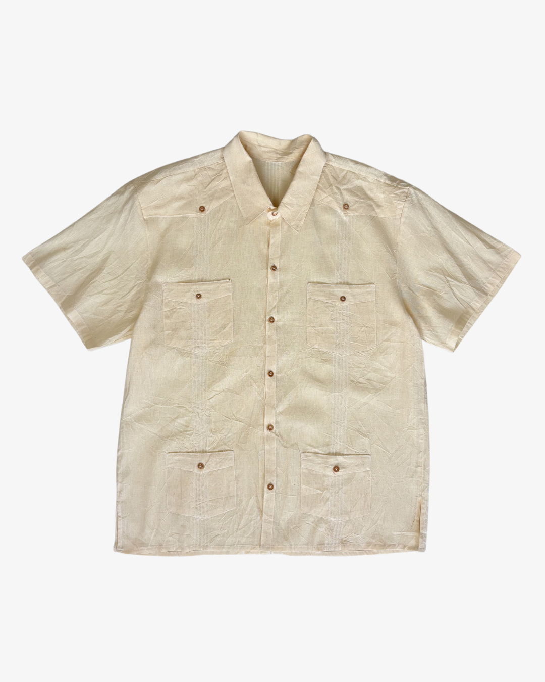 CAMISA GUAYABERA 100% LINO · T - XL