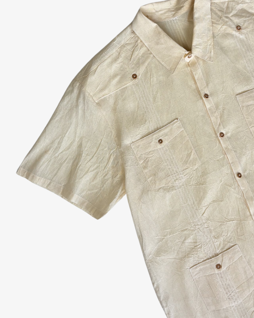 CAMISA GUAYABERA 100% LINO · T - XL